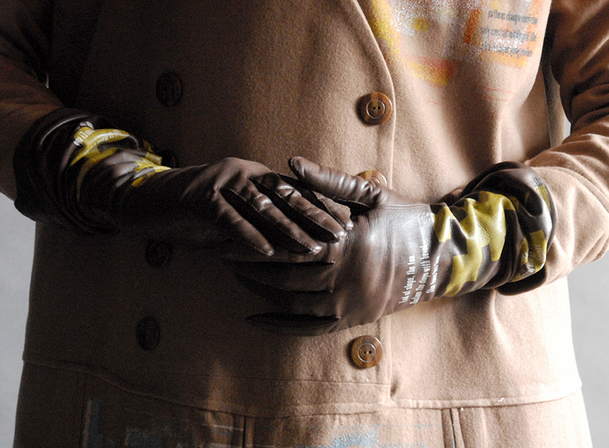 Sanzi Kermes, Textiles, WWll Brown Wool Coat