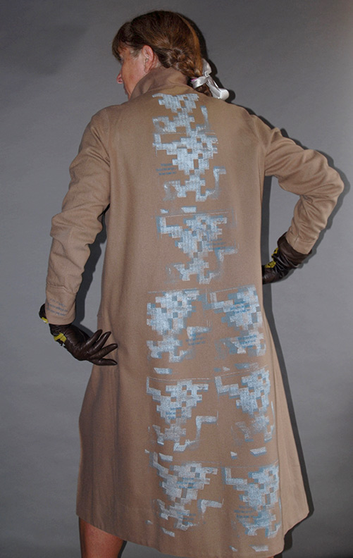 Sanzi Kermes, Textiles, WWll Brown Wool Coat