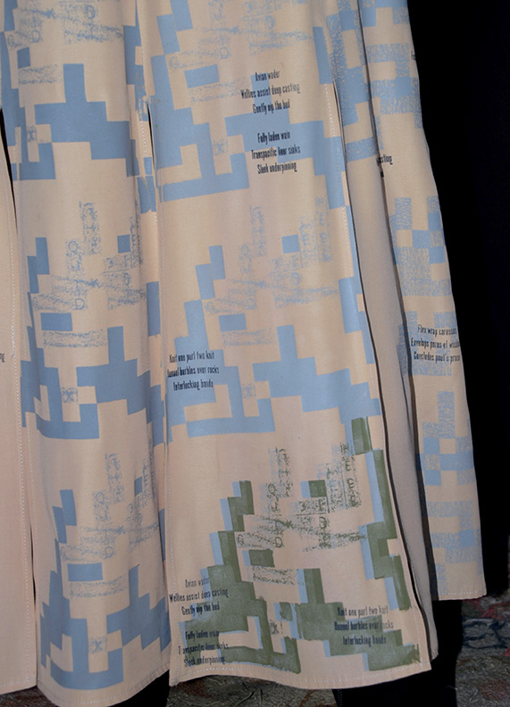 Sanzi Kermes, Textiles, Split Panel