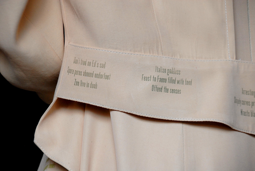 Sanzi Kermes, Textiles, Split Panel