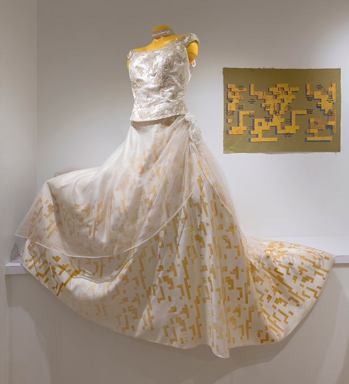 Sanzi Kermes,  Brides Revisited  installation, Celia Ryder