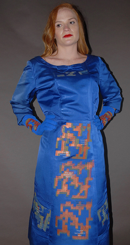 Sanzi Kermes, Textiles, Cobalt Blue
